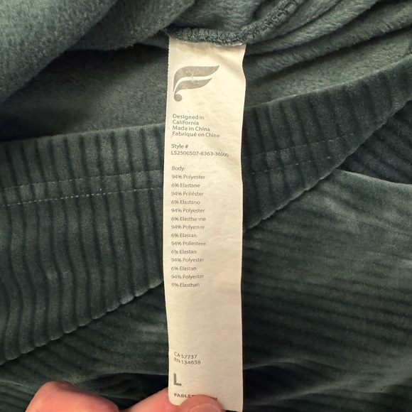 Fabletics Plush Rib Half Zip Sweatshirt - Picture 6 of 6